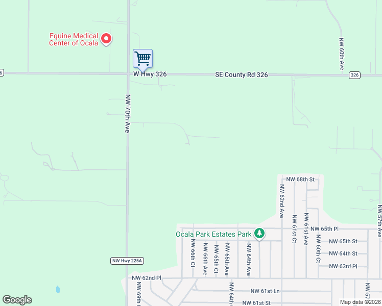 map of restaurants, bars, coffee shops, grocery stores, and more near 6724 Northwest 73rd Lane in Ocala