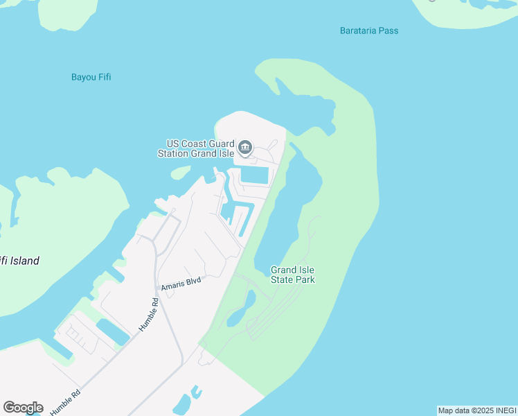 map of restaurants, bars, coffee shops, grocery stores, and more near 379 Admiral Craik Drive in Grand Isle