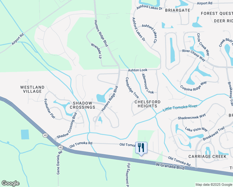map of restaurants, bars, coffee shops, grocery stores, and more near 1 Beagles Rest in Ormond Beach