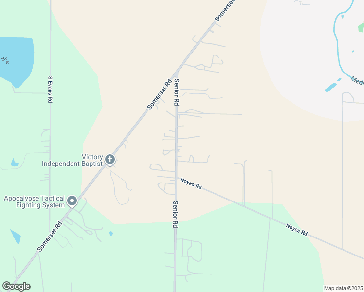 map of restaurants, bars, coffee shops, grocery stores, and more near 15970 Senior Road in Von Ormy