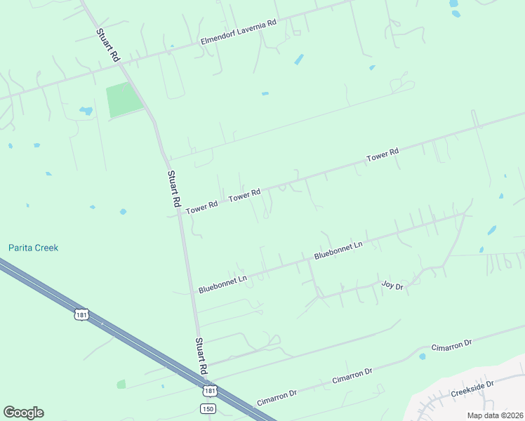 map of restaurants, bars, coffee shops, grocery stores, and more near 338 Tower Road in San Antonio