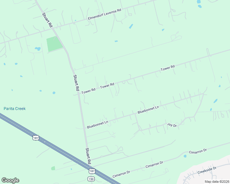 map of restaurants, bars, coffee shops, grocery stores, and more near 338 Tower Road in San Antonio