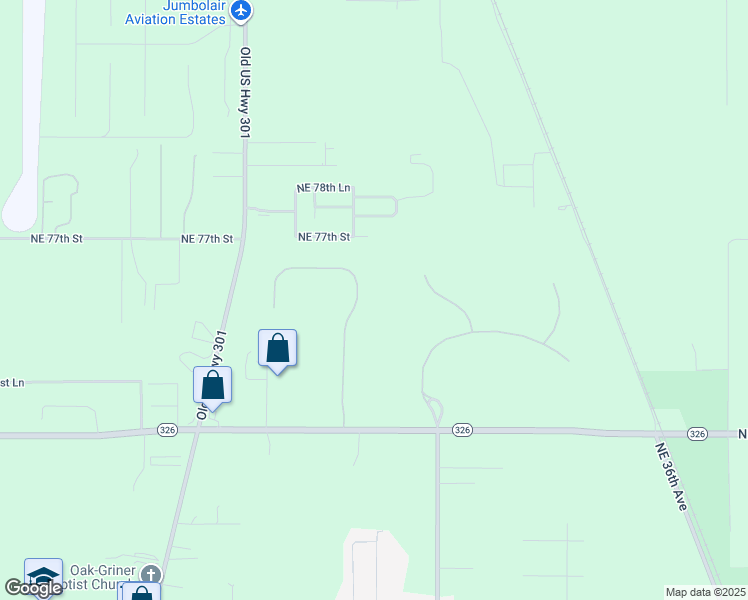 map of restaurants, bars, coffee shops, grocery stores, and more near 7225 Northeast 22nd Court Road in Ocala