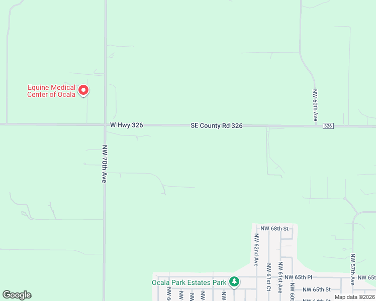 map of restaurants, bars, coffee shops, grocery stores, and more near 6520 County Road 326 in Ocala