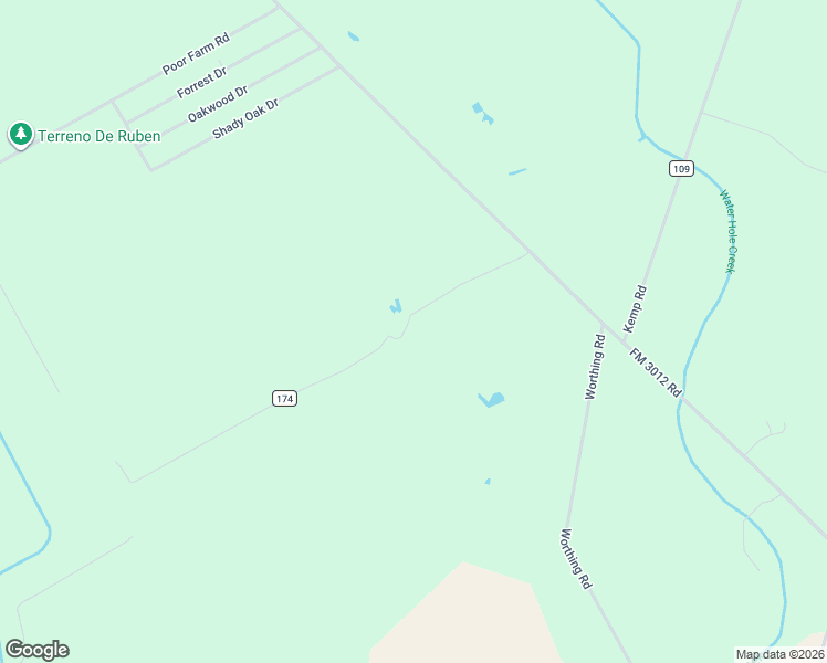 map of restaurants, bars, coffee shops, grocery stores, and more near 607 County Road 174 in Wharton