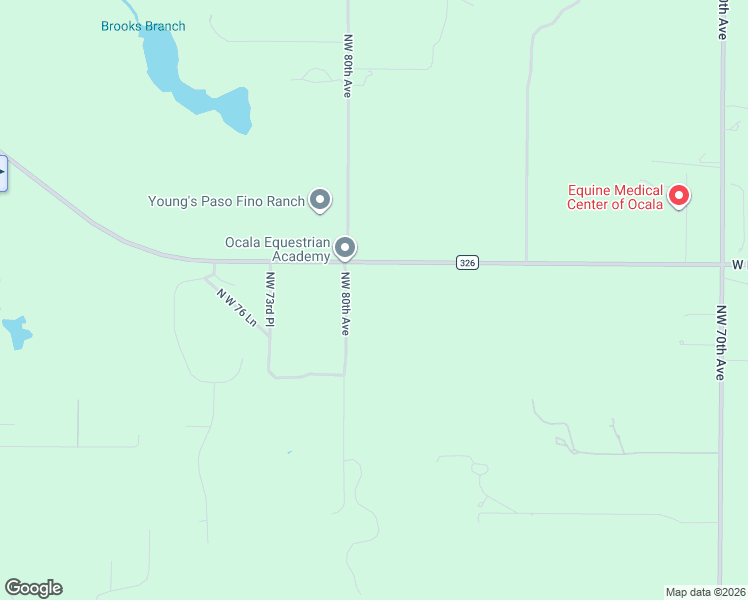 map of restaurants, bars, coffee shops, grocery stores, and more near 7940 County Road 326 in Ocala