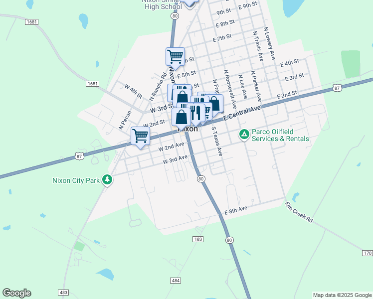 202 South Nixon Avenue, Nixon TX Walk Score