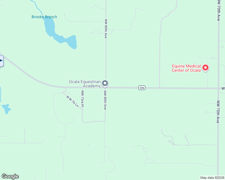 map of restaurants, bars, coffee shops, grocery stores, and more near 7940 County Road 326 in Ocala