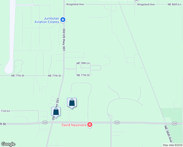 map of restaurants, bars, coffee shops, grocery stores, and more near 7745 Northeast 22nd Terrace in Ocala
