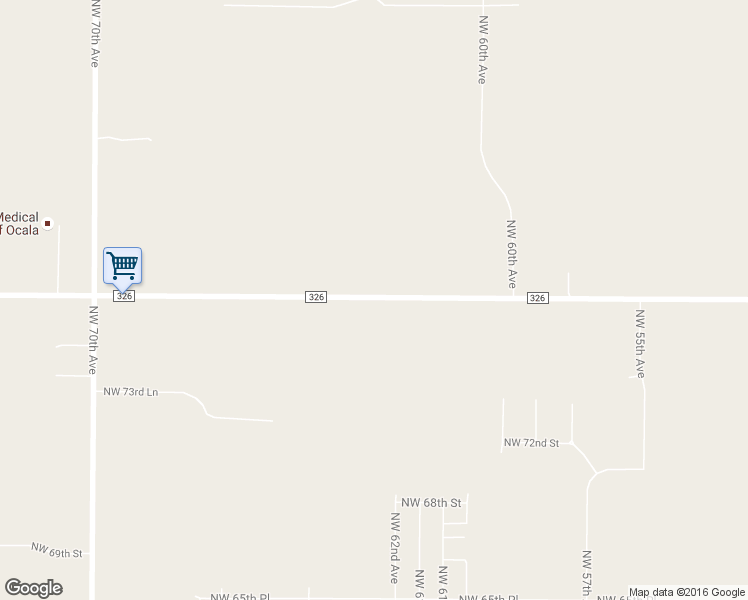 map of restaurants, bars, coffee shops, grocery stores, and more near 6260 County Road 326 in Ocala