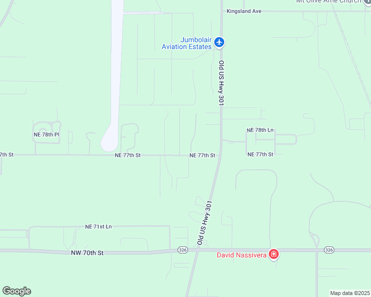 map of restaurants, bars, coffee shops, grocery stores, and more near 1775 Northeast 77th Street in Ocala