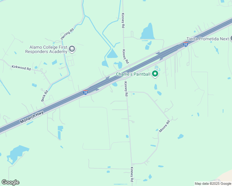 map of restaurants, bars, coffee shops, grocery stores, and more near 15590 Kinney Rd in Von Ormy