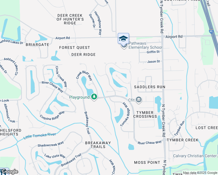 map of restaurants, bars, coffee shops, grocery stores, and more near 29 Black Hickory Way in Ormond Beach
