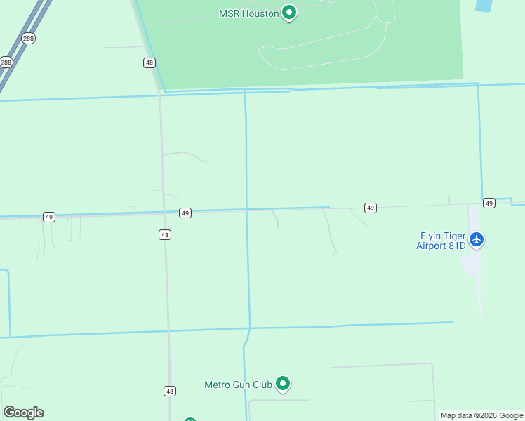 map of restaurants, bars, coffee shops, grocery stores, and more near 1073 County Road 49 in Angleton