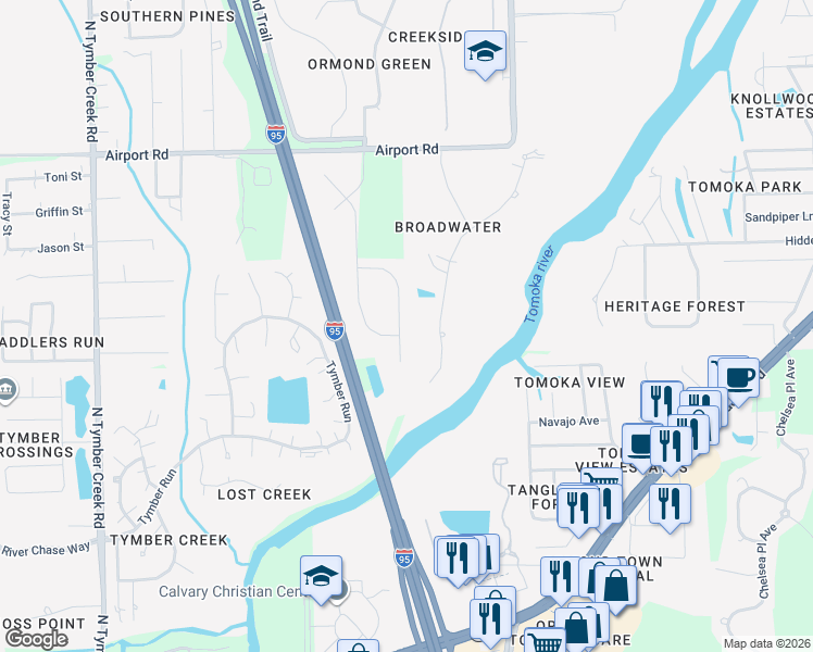 map of restaurants, bars, coffee shops, grocery stores, and more near 463 River Square Lane in Ormond Beach