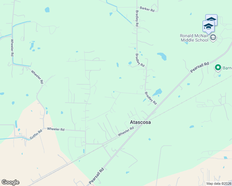 map of restaurants, bars, coffee shops, grocery stores, and more near 12374 Rudolph Road in Atascosa