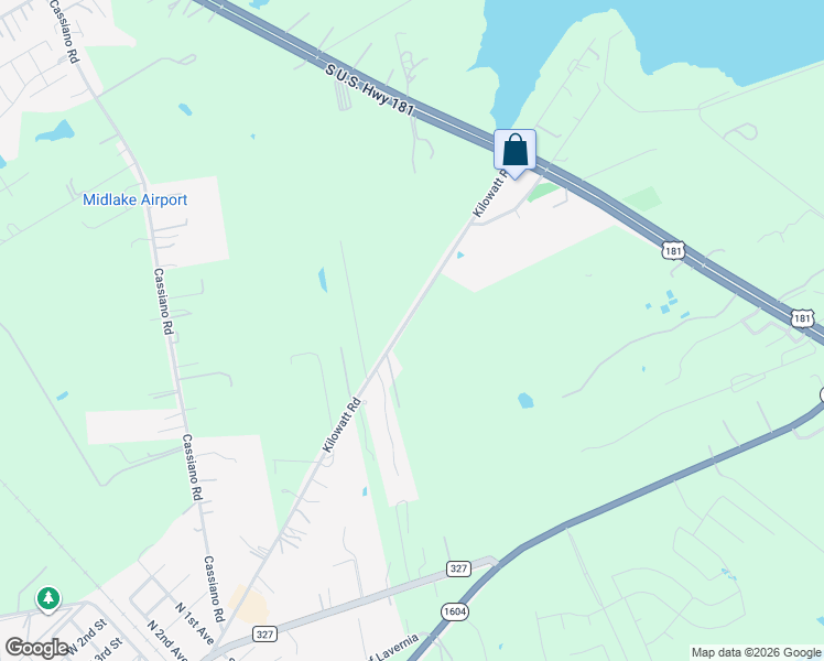 map of restaurants, bars, coffee shops, grocery stores, and more near 15420 Kilowatt Road in Elmendorf