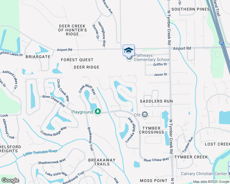 map of restaurants, bars, coffee shops, grocery stores, and more near 28 Black Hickory Way in Ormond Beach