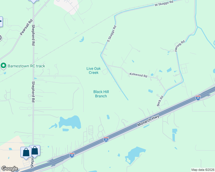 map of restaurants, bars, coffee shops, grocery stores, and more near 15563 South Skaggs Road in Atascosa