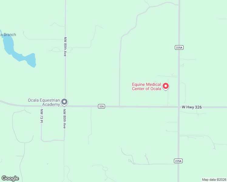 map of restaurants, bars, coffee shops, grocery stores, and more near 7575 County Road 326 in Ocala