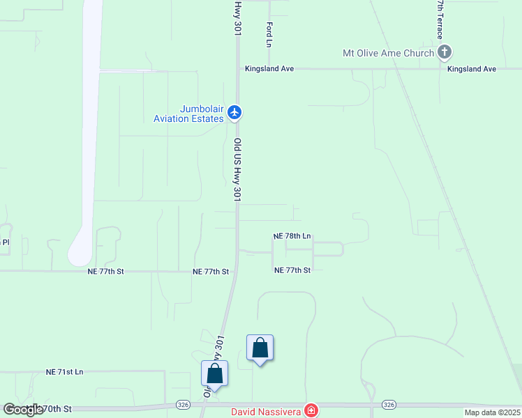 map of restaurants, bars, coffee shops, grocery stores, and more near 2081 Northeast 79th Place in Ocala