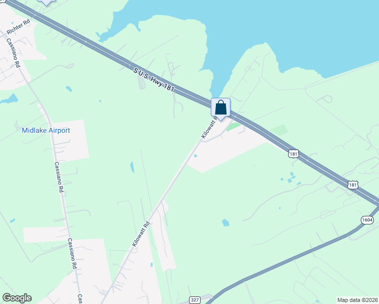 map of restaurants, bars, coffee shops, grocery stores, and more near 15130 Kilowatt Road in Elmendorf