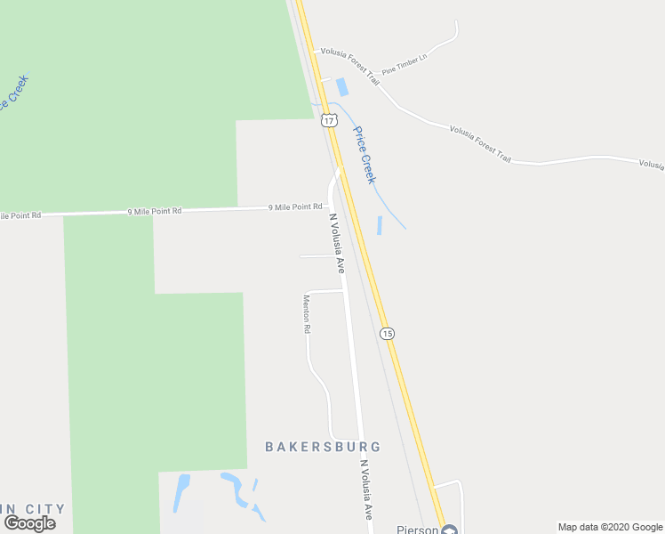 map of restaurants, bars, coffee shops, grocery stores, and more near 876 Menton Road in Pierson