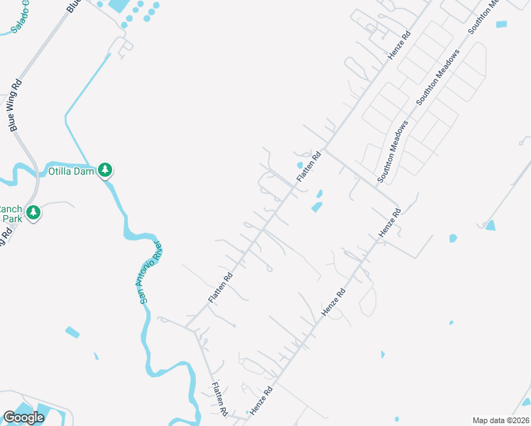 map of restaurants, bars, coffee shops, grocery stores, and more near 14885 Flatten Road in San Antonio