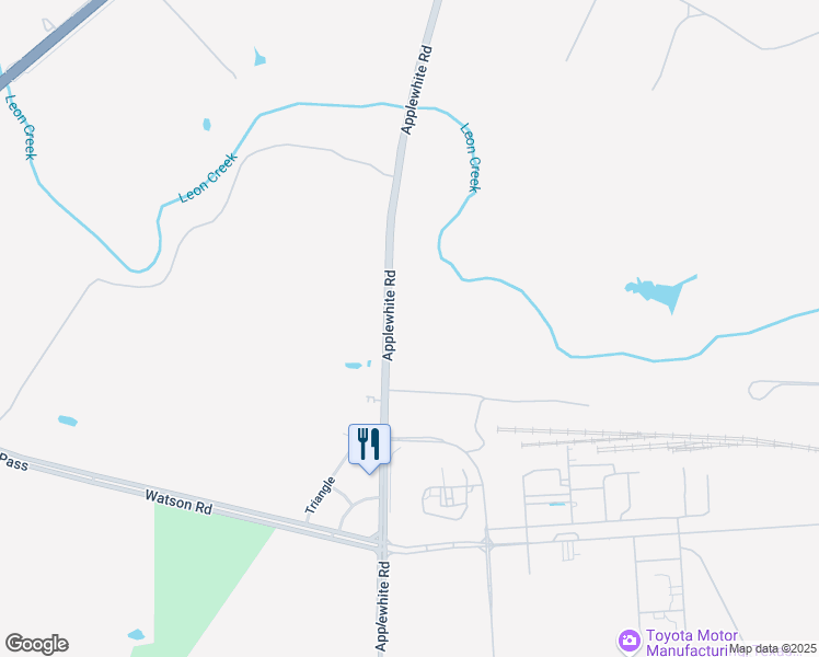 map of restaurants, bars, coffee shops, grocery stores, and more near 15550 Applewhite Road in San Antonio