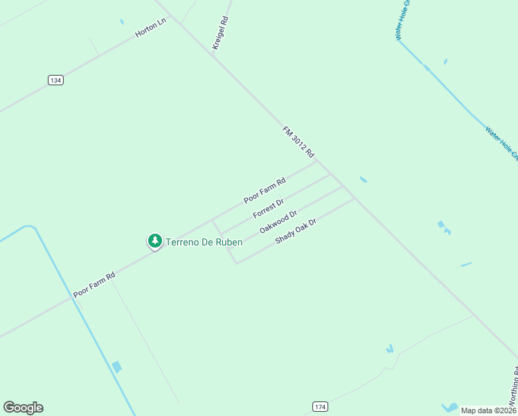 map of restaurants, bars, coffee shops, grocery stores, and more near 1622 Forrest Drive in Wharton