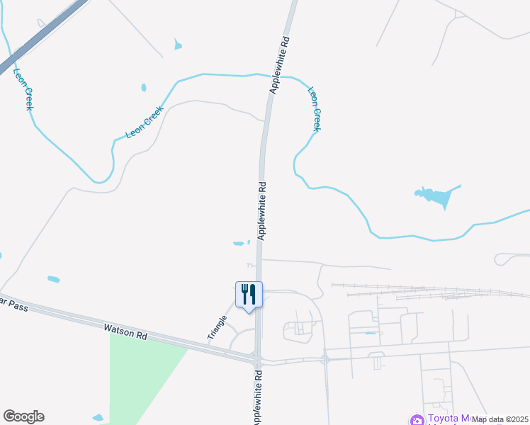 map of restaurants, bars, coffee shops, grocery stores, and more near 15550 Applewhite Road in San Antonio