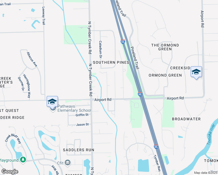 map of restaurants, bars, coffee shops, grocery stores, and more near 320 Endora Street in Ormond Beach