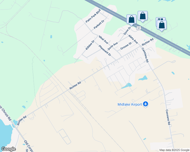 map of restaurants, bars, coffee shops, grocery stores, and more near 14706 Swisher Street in Elmendorf