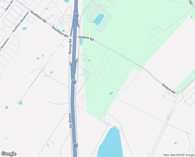 map of restaurants, bars, coffee shops, grocery stores, and more near 14545 Donop Road in Elmendorf