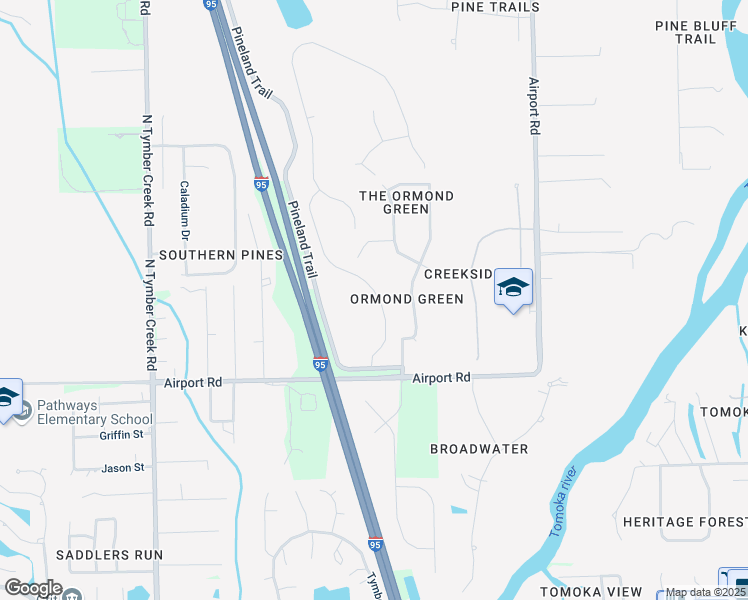 map of restaurants, bars, coffee shops, grocery stores, and more near 326 Sandoval Drive in Ormond Beach