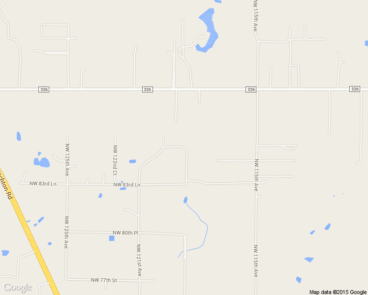map of restaurants, bars, coffee shops, grocery stores, and more near 12736 Northwest 86st Street in Ocala