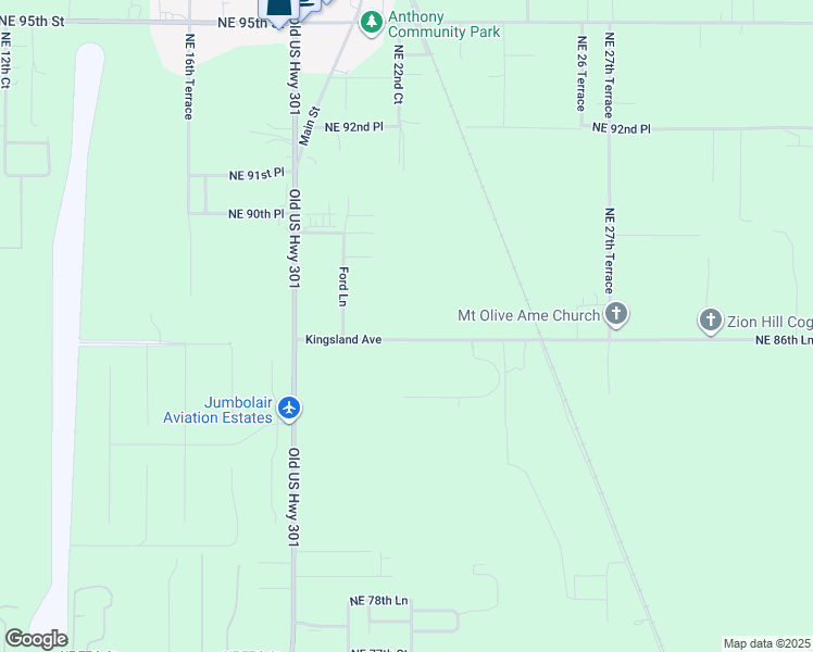 map of restaurants, bars, coffee shops, grocery stores, and more near 2235 Northeast 86th Lane in Anthony