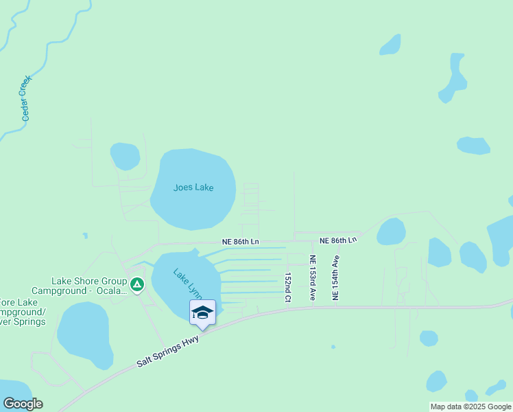map of restaurants, bars, coffee shops, grocery stores, and more near 15075 Northeast 89th Place in Silver Springs