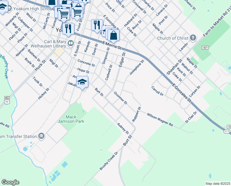 Oconnor Street, Yoakum TX Walk Score