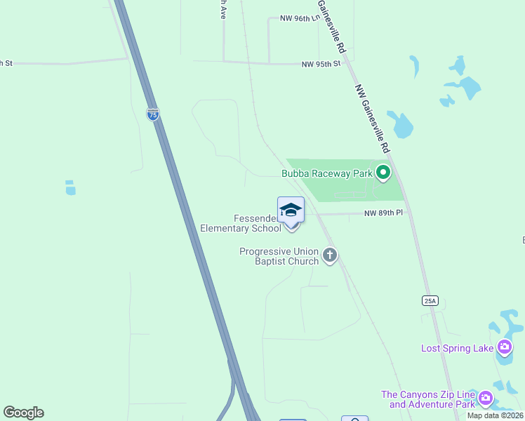 map of restaurants, bars, coffee shops, grocery stores, and more near 4430 Northwest 89th Place in Ocala