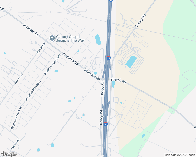 map of restaurants, bars, coffee shops, grocery stores, and more near Donop Rd & Southton Rd in San Antonio