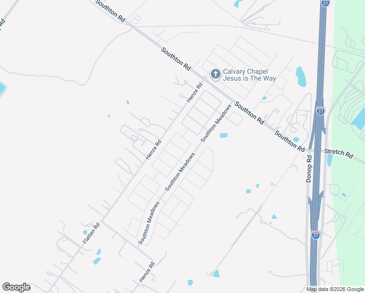 map of restaurants, bars, coffee shops, grocery stores, and more near 13545 Southton Road in San Antonio