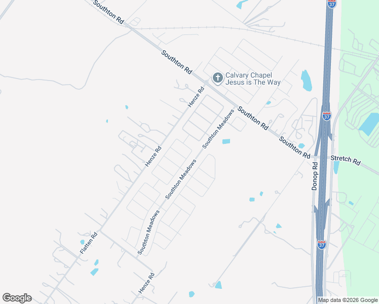 map of restaurants, bars, coffee shops, grocery stores, and more near 13545 Southton Road in San Antonio