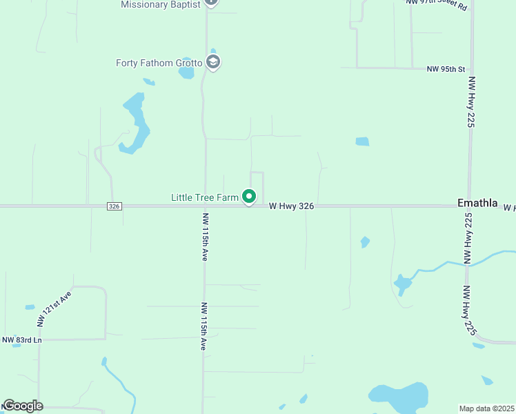 map of restaurants, bars, coffee shops, grocery stores, and more near 11375 County Road 326 in Ocala