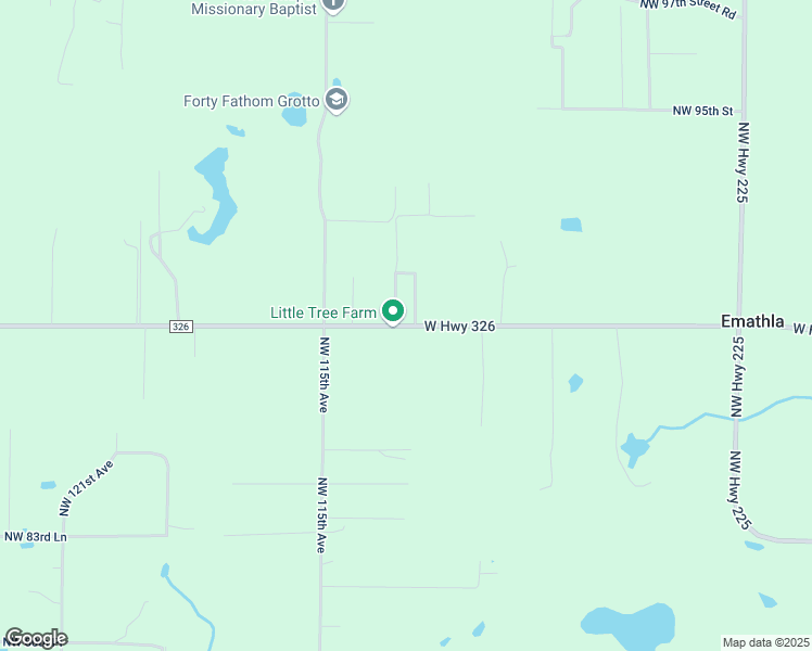 map of restaurants, bars, coffee shops, grocery stores, and more near 11375 County Road 326 in Ocala