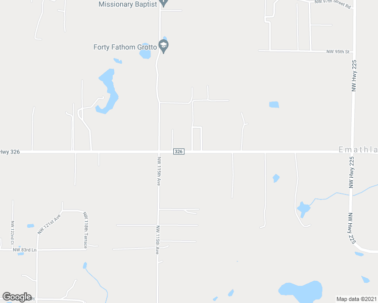 map of restaurants, bars, coffee shops, grocery stores, and more near 11351 County Road 326 in Ocala
