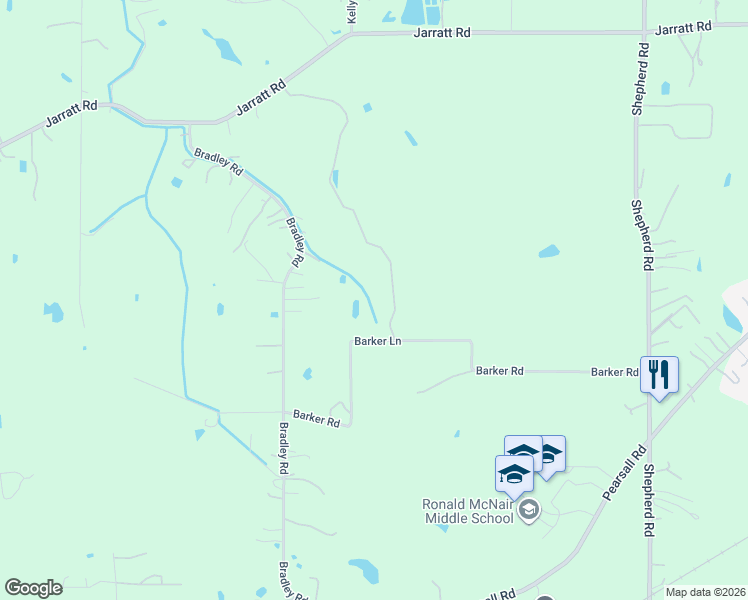 map of restaurants, bars, coffee shops, grocery stores, and more near 12091 Barker Road in Atascosa