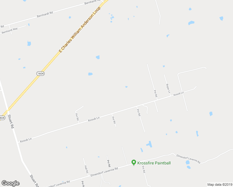 map of restaurants, bars, coffee shops, grocery stores, and more near 10651 Kosub Lane in San Antonio