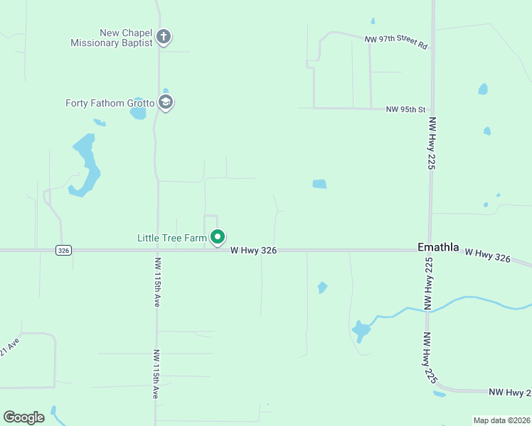 map of restaurants, bars, coffee shops, grocery stores, and more near 11105 W Hwy 326 in Ocala