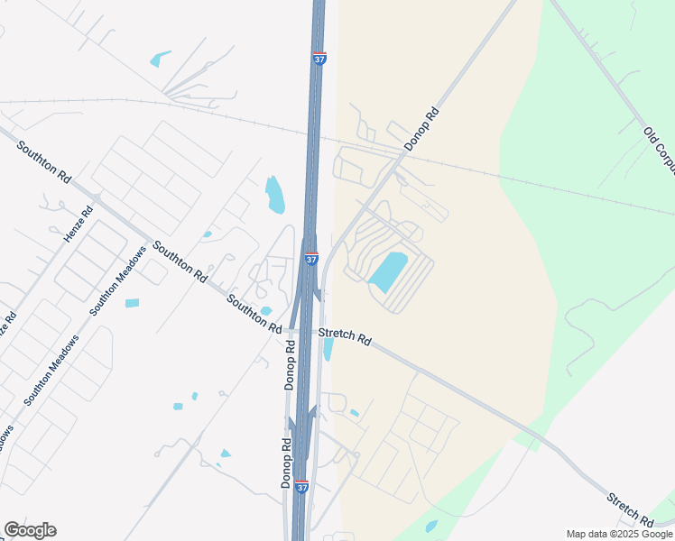 map of restaurants, bars, coffee shops, grocery stores, and more near 13550 Donop Road in Elmendorf